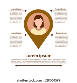 Graph Set Human Resources Infographic Icon Business Network Chart Flat Vector Illustration