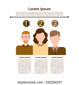 Graph Set Human Resources Infographic Icon Business Network Chart Flat Vector Illustration