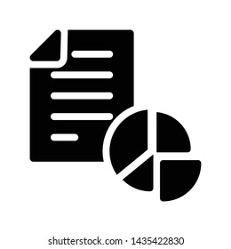 graph sheet  glyph flat vector icon