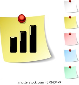  Graph sheet icon. Vector illustration.