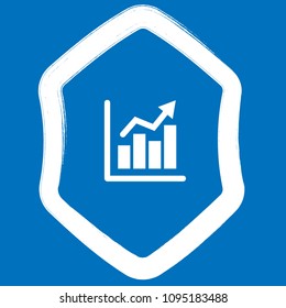 graph and shield icon