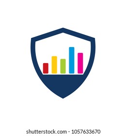 Graph Shield Logo Icon Design