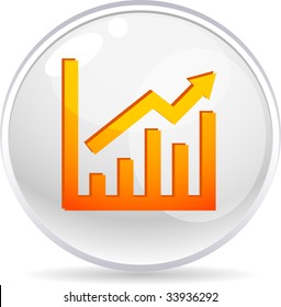 Graph shiny ball. Vector illustration.