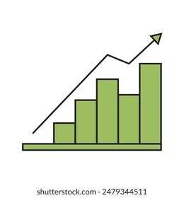 a graph showing growth of busienes