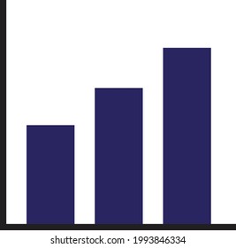 A graph showing revenue increasing 