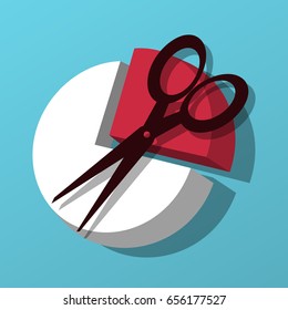 Graph sign. Concept of making diagram. Vector illustration