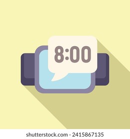 Graph social media icon flat vector. Device health sport. Runner app