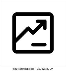 Graph statistic icon representing data analysis.