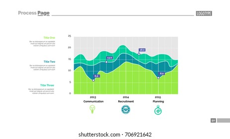 Graph in statistics slide template