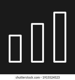 Graph, stats, growth Icon vector image. Can be used for phone and tablet. Suitable for mobile apps, web apps and print media.