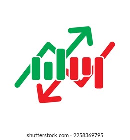 Graph of stock price development