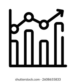 A graph symbolizing data analysis or performance tracking