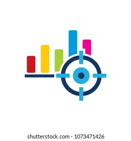 Graph Target Logo Icon Design