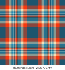 Textura de gráfico tartan xadrez, saudação padrão de fundo sem emenda. Majestic vetor de verificação têxtil de tecido na paleta de cores pastel e ciano.