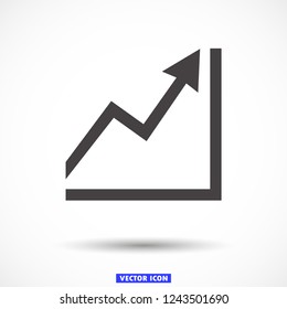graph top vector icon 10 eps