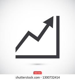 graph top vector icon 10 eps