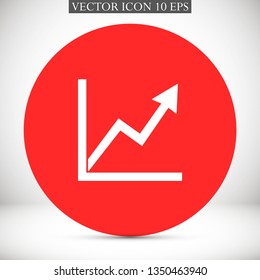graph top vector icon 10 eps