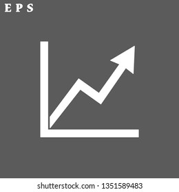 graph top vector icon 10 eps