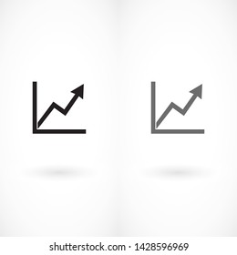 graph top vector icon 10 eps ,  Flat design