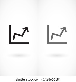 graph top vector icon 10 eps , Lorem ipsum Flat design