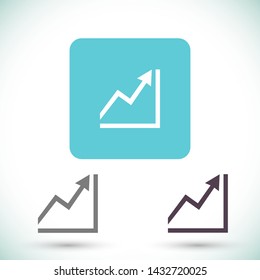 graph top vector icon 10 eps , Lorem ipsum Flat design