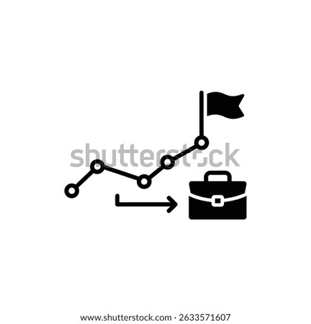 Graph Trail Leading to Briefcase Flag