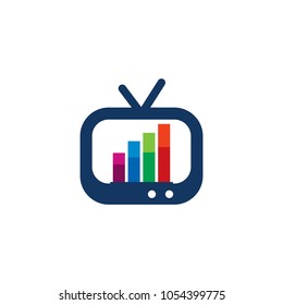 Graph Tv Logo Icon Design