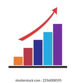 Graph Up, Up Arrow Chart.