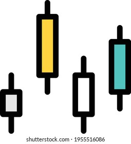 graph vector color line icon