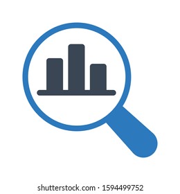graph vector glyph color icon 