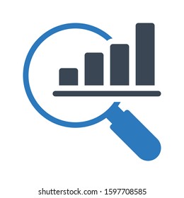 graph vector glyph color icon 