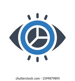graph vector glyph color icon 