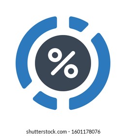 graph vector glyph color icon 