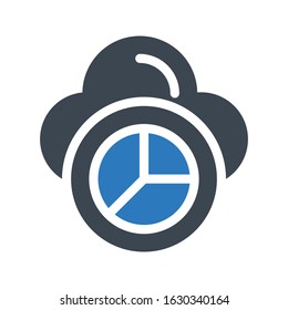 graph vector glyph color icon 