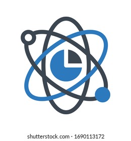 graph vector glyph color icon 