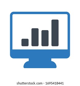 graph vector glyph color  icon 