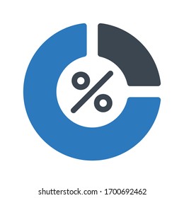 graph vector glyph color icon 