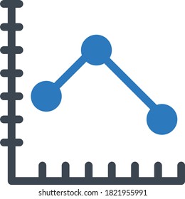 graph vector glyph color icon
