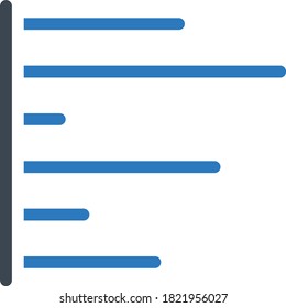icono de color de glifo vector de gráfico