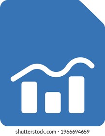 icono de color de glifo vector de gráfico