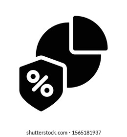 graph vector glyph flat icon 