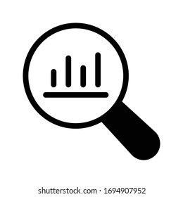 graph vector glyph flat icon 
