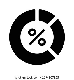 graph vector glyph flat icon 
