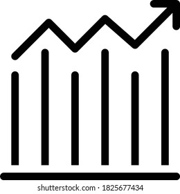 icono plano de glifo vector de gráfico 