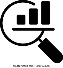 graph vector glyph flat icon