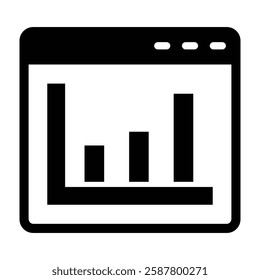Graph Vector Glyph Icon Vector Design
