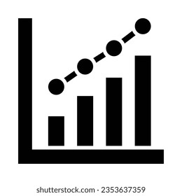 Graph Vector Glyph Icon For Personal And Commercial Use.
