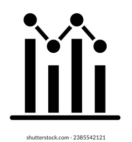 Graph Vector Glyph Icon For Personal And Commercial Use.
