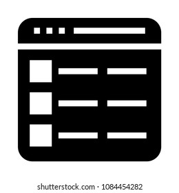 graph vector glyphs icon