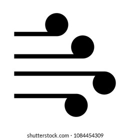 graph vector glyphs icon